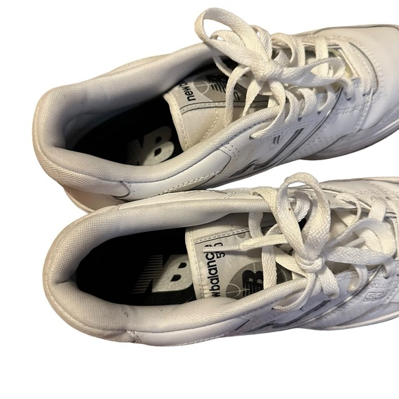 New Balance 550 White Trainer Sneakers Size M 8.5 - Picture 3 of 5